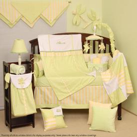 鿴Ʒ:Baby Crib Bedding set(Yellow Butterfly)